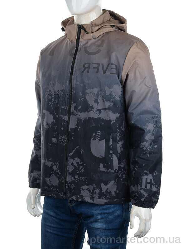 Купить Куртка чоловічі 8883 brown ATE сірий, фото 4