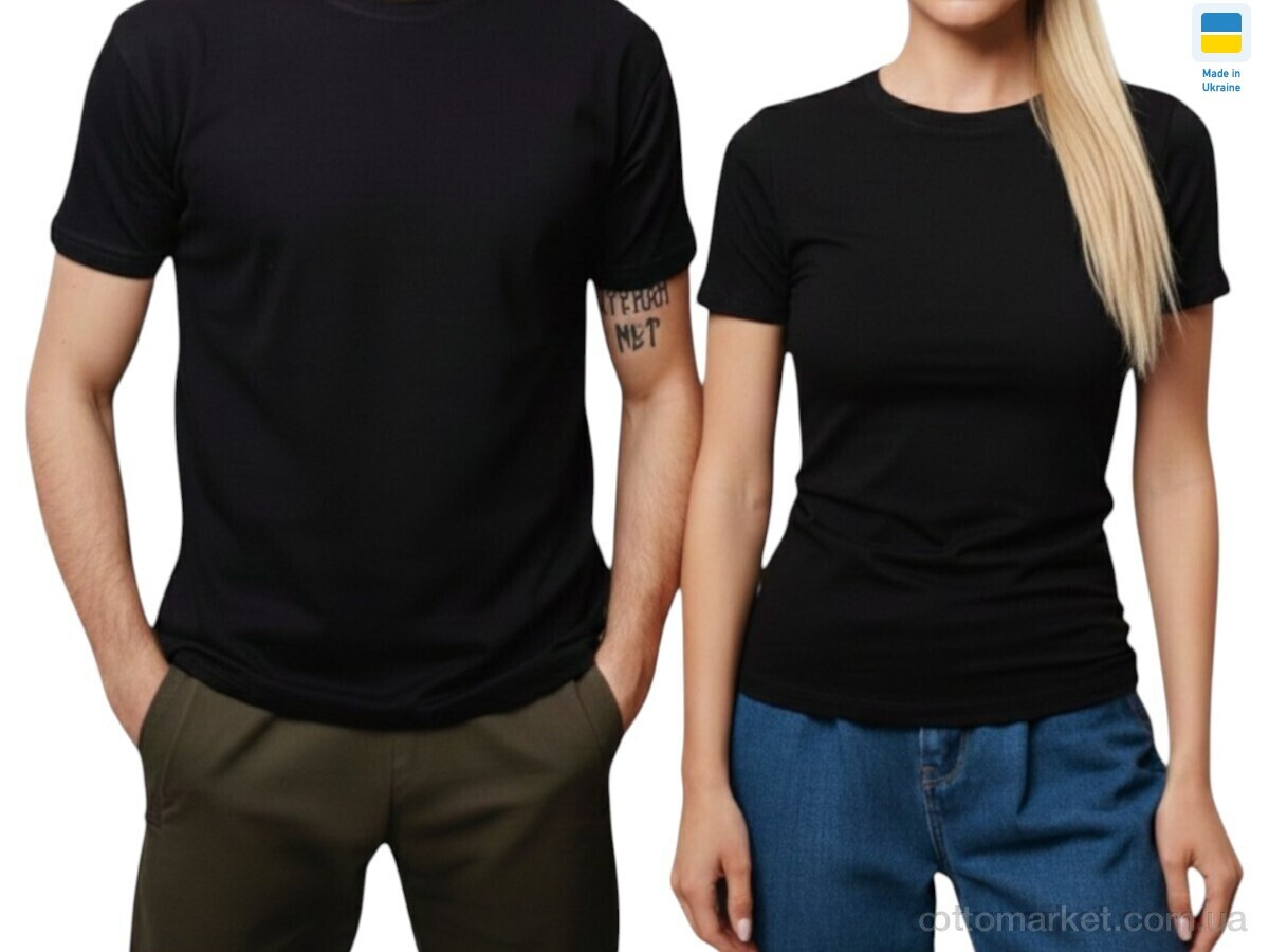 Купить Футболка унісекс 89 парні футболки чорні Margo чорний, фото 2