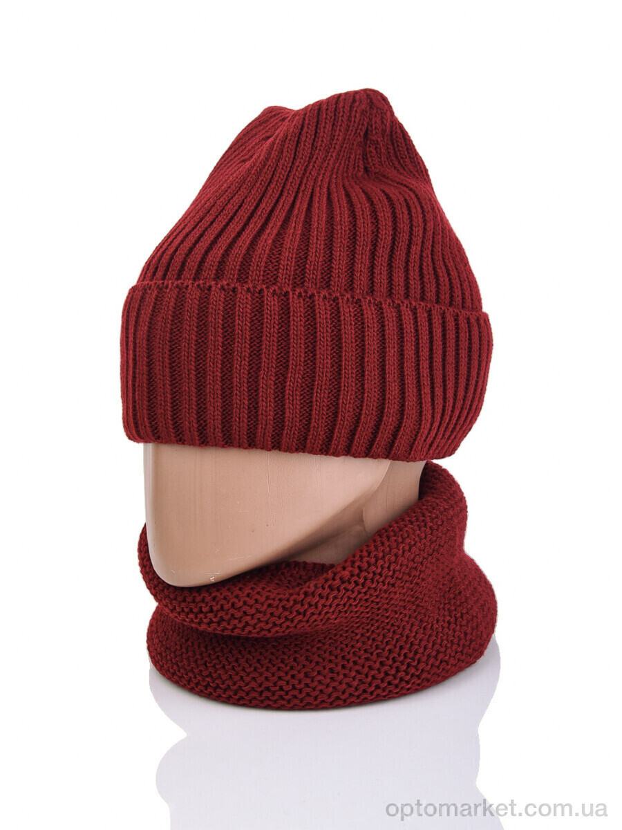 Купить Шапка жіночі 9-25 bordo Королева бордовий, фото 2
