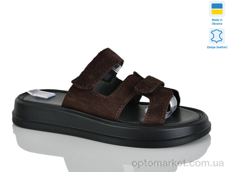 Купить Шльопанці жіночі 9 коричн.з. Sali коричневий, фото 2