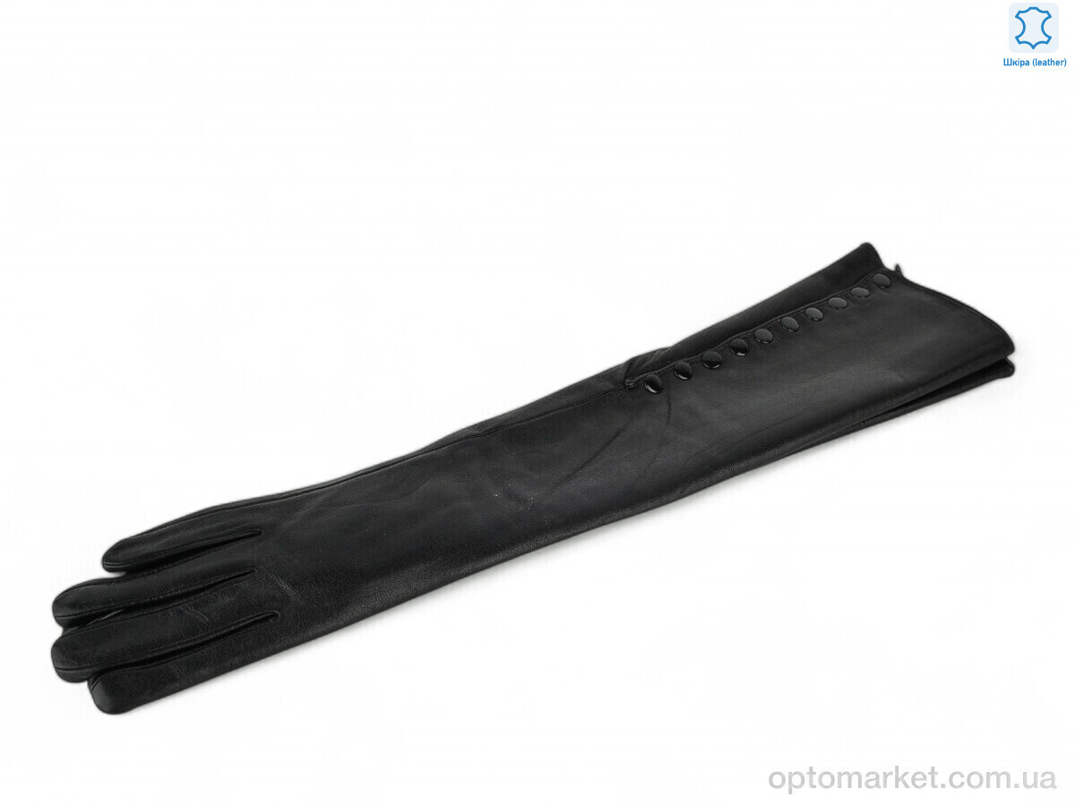 Купить Рукавички жіночі 901-4 шкіра black Paidi чорний, фото 3