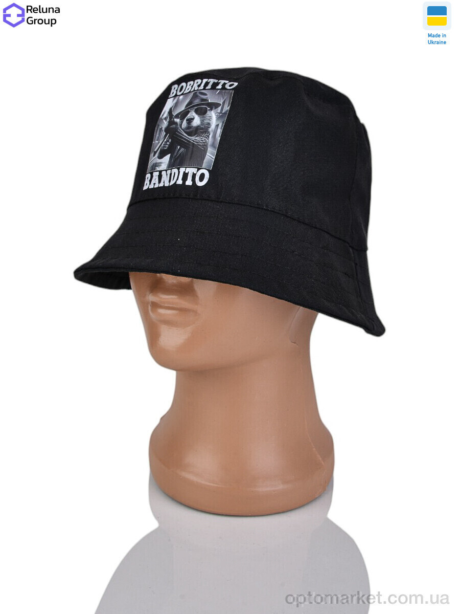 Купить Панама дитячі 9038-4 black Reluna Group чорний, фото 2