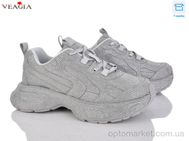 Купить Кросівки жіночі 908-9 Veagia сірий, фото 2