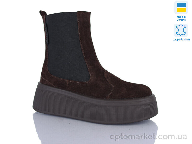 Купить Черевики жіночі 91 коричневий з. зима Sali коричневий, фото 2
