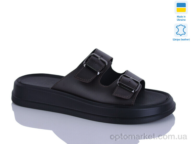 Купить Шльопанці жіночі 91 шоколад к. Sali коричневий, фото 2