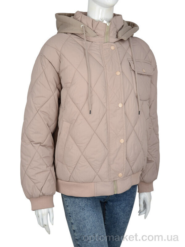 Купить Куртка жіночі 910 beige TurnHug бежевий, фото 4