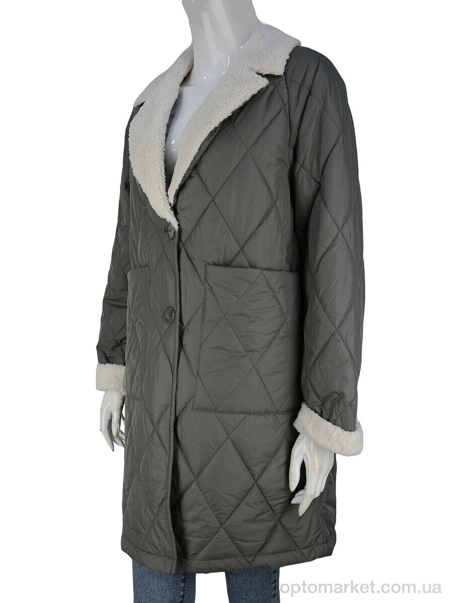 Купить Куртка жіночі 9111 d.green-5 Aixiaohua зелений, фото 4