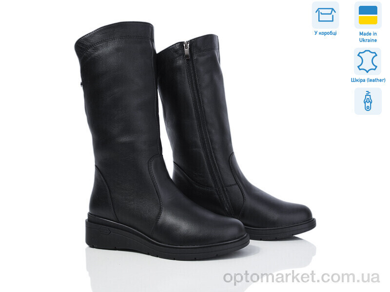 Купить Чоботи жіночі 912-2 чорний к. Mona Lisa чорний, фото 2