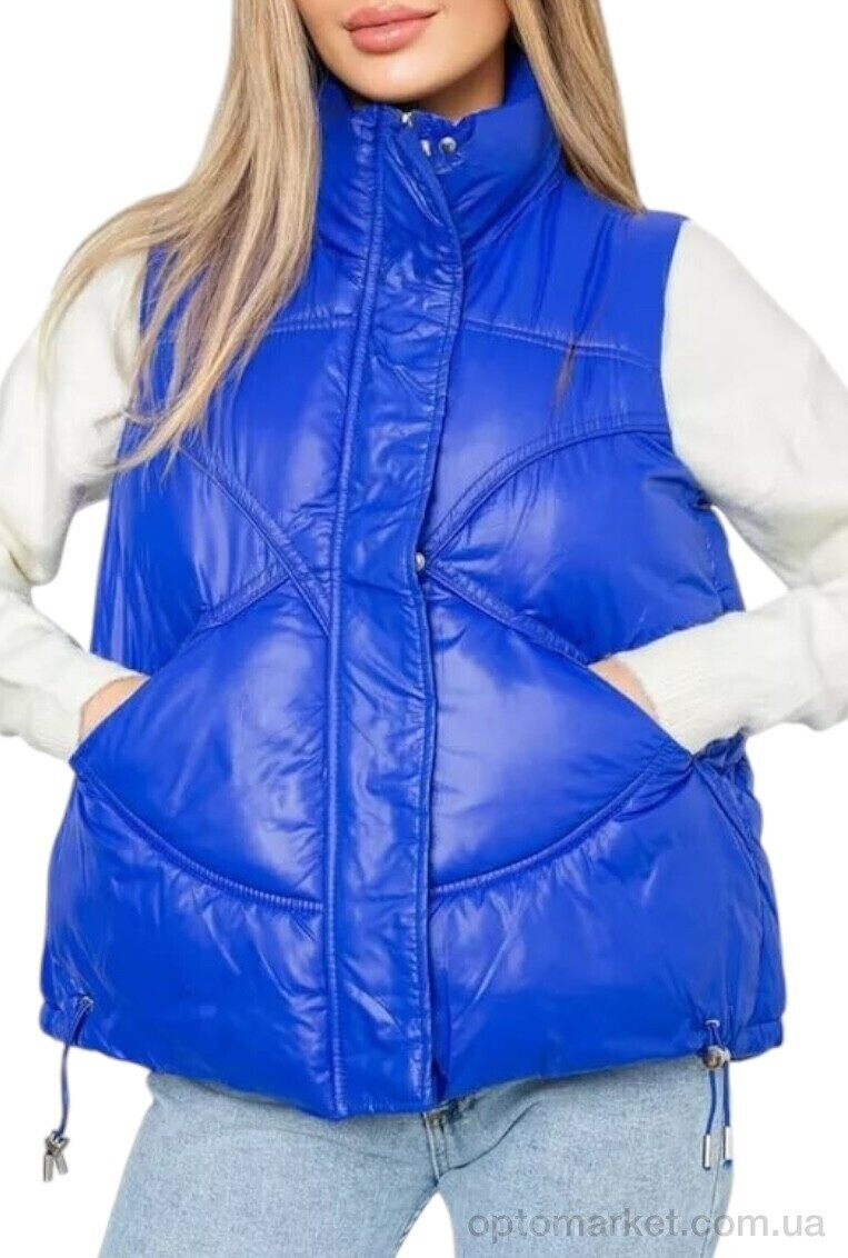 Купить Жилетка жіночі 915 blue Massmag синій, фото 4