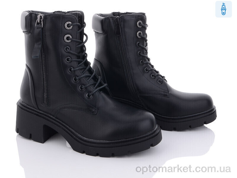 Купить Черевики жіночі 95-2 Hongquan чорний, фото 2
