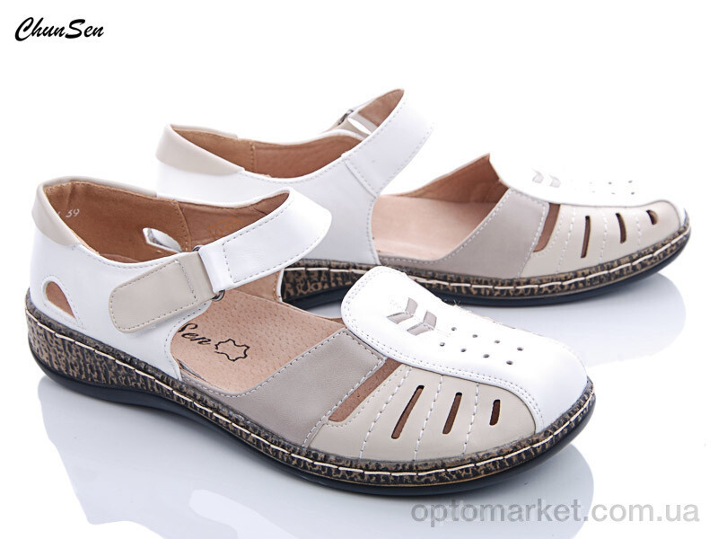 Купить Босоніжки жіночі 9516-3 Chunsen білий, фото 2