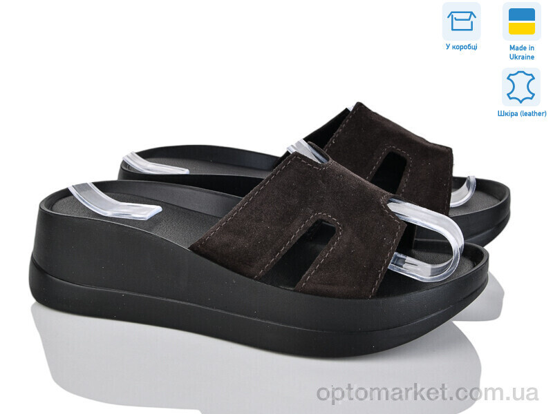 Купить Шльопанці жіночі 96506B-55 Ailinda коричневий, фото 2