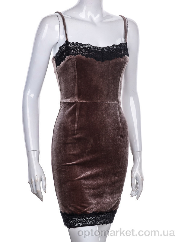 Купить Сукня жіночі 972 brown Vande Grouff коричневий, фото 4