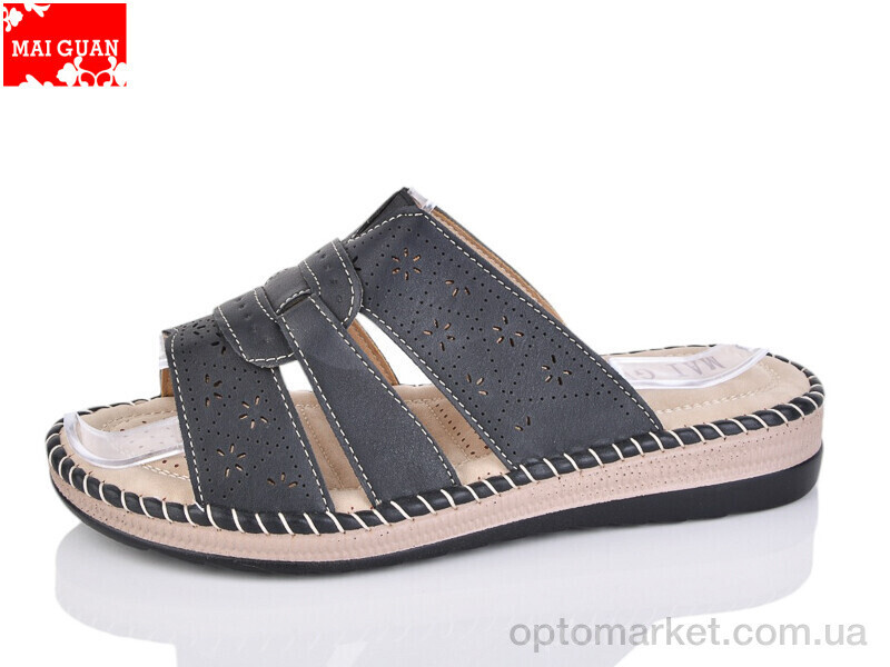 Купить Шльопанці жіночі 982-1 Maiguan чорний, фото 2