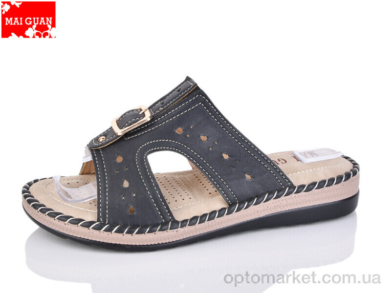 Купить Шльопанці жіночі 983-1 Maiguan чорний, фото 2