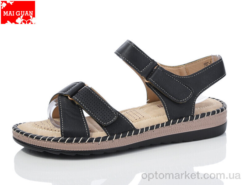 Купить Босоніжки жіночі 987-1 Maiguan чорний, фото 2