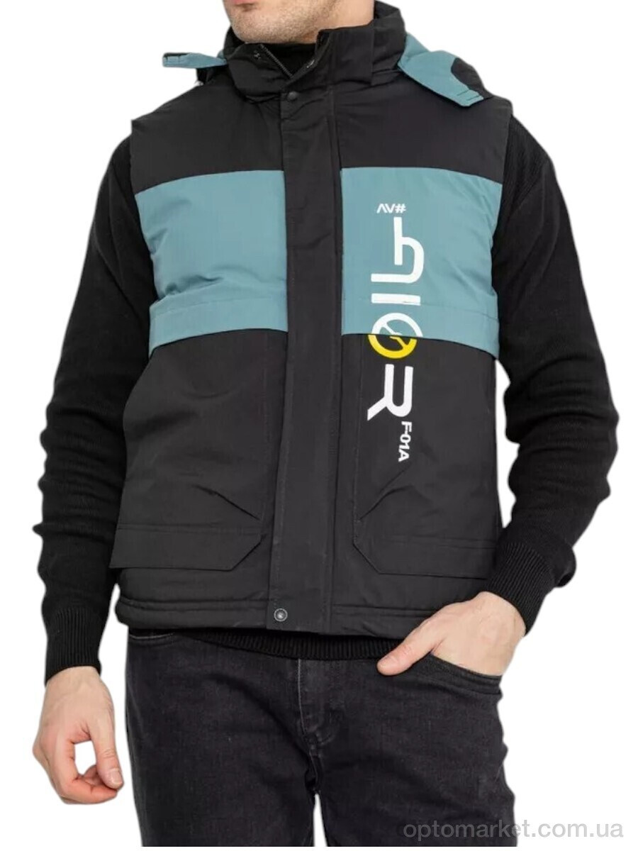 Купить Жилетка чоловічі 99006 черный Massmag чорний, фото 4