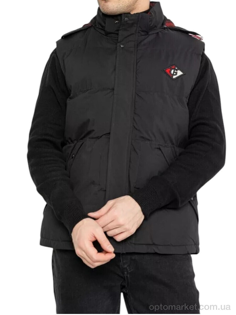 Купить Жилетка чоловічі 99007 чорний Massmag чорний, фото 6