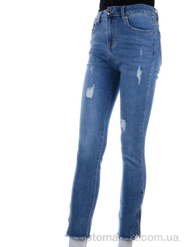 Купить Брюки женские DT621 blue New jeans голубой, фото 4
