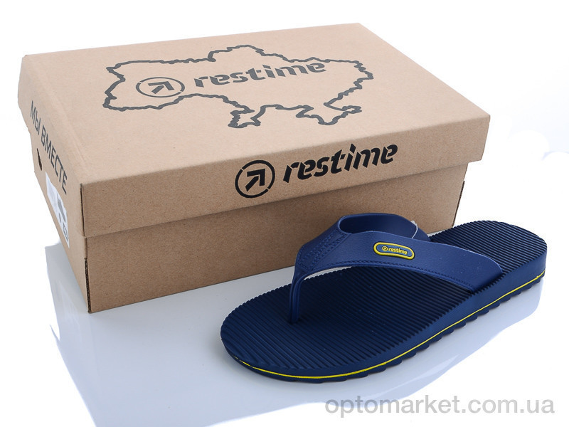 Купить Шлепки мужчины MML20736 navy Restime синий, фото 2