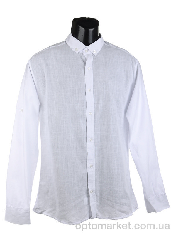 Купить Рубашка мужчины Лён белый Verton белый, фото 2