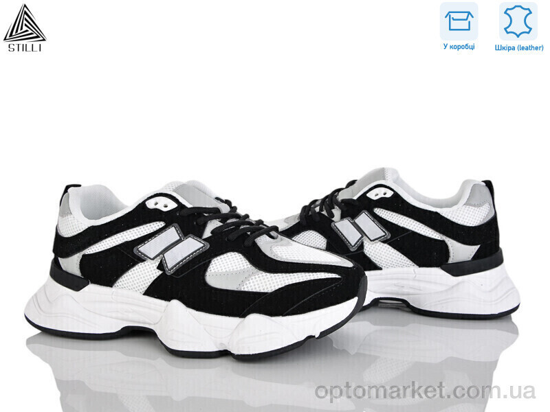 Купить Кросівки жіночі A0025-6 шкіра піна Stilli чорний, фото 3