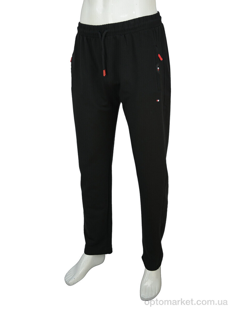 Купить Спортивні штаны чоловічі A004-2 black Tommy Parker чорний, фото 4