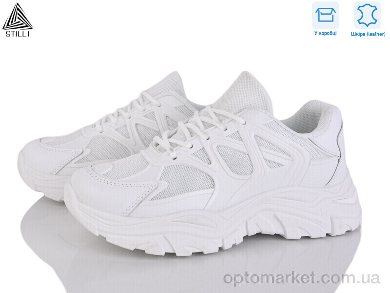 Купить Кросівки жіночі A01 шкіра піна Stilli білий, фото 2