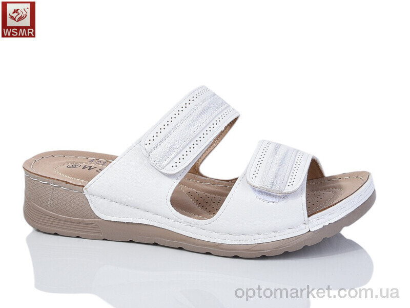 Купить Шльопанці жіночі A03-3 WSMR білий, фото 2