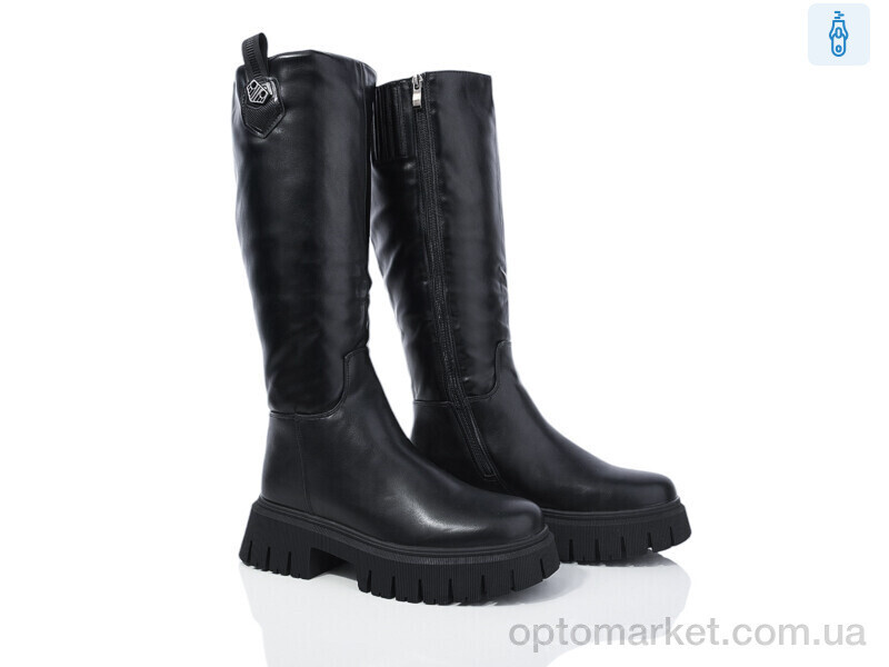 Купить Чоботи жіночі A1-1273 Lion чорний, фото 2