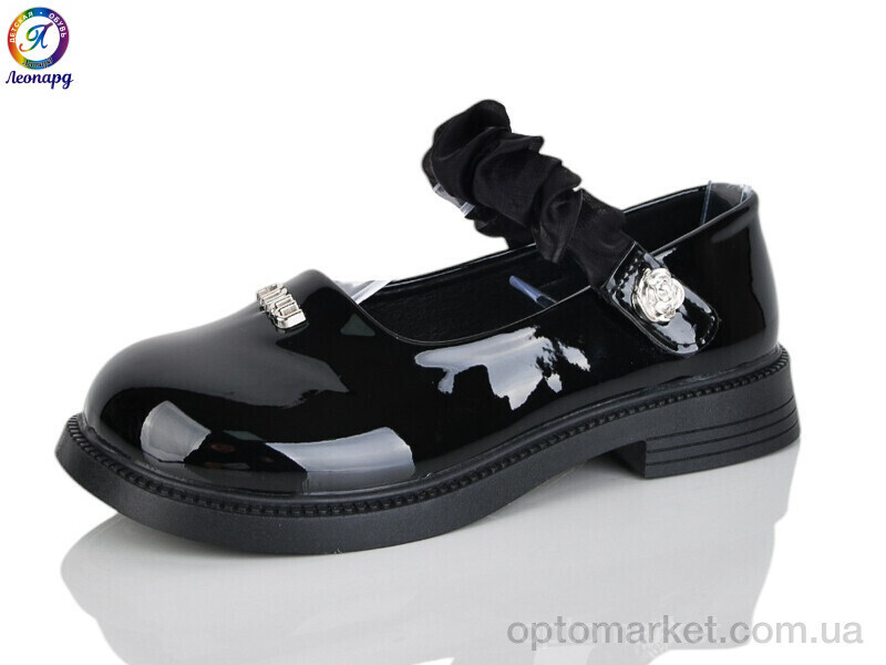 Купить Туфлі дитячі A1-1A Леопард чорний, фото 2