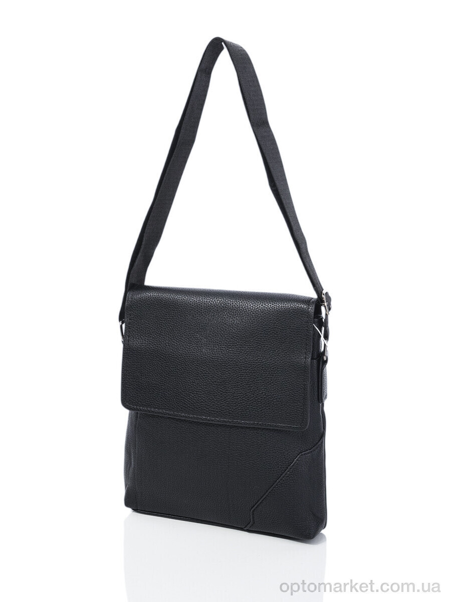 Купить Сумка чоловіча A1443-2 black GLAMORTA чорний, фото 3