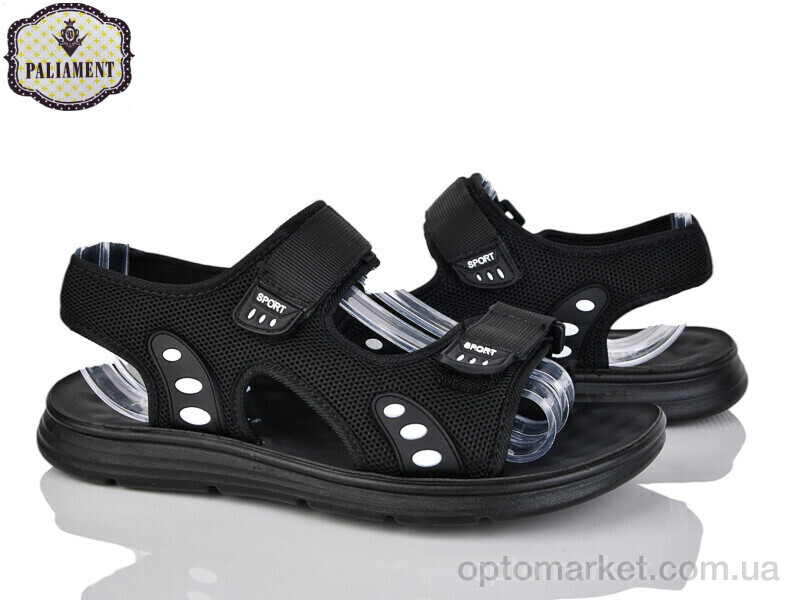 Купить Сандалі чоловічі A1595 Paliament чорний, фото 2