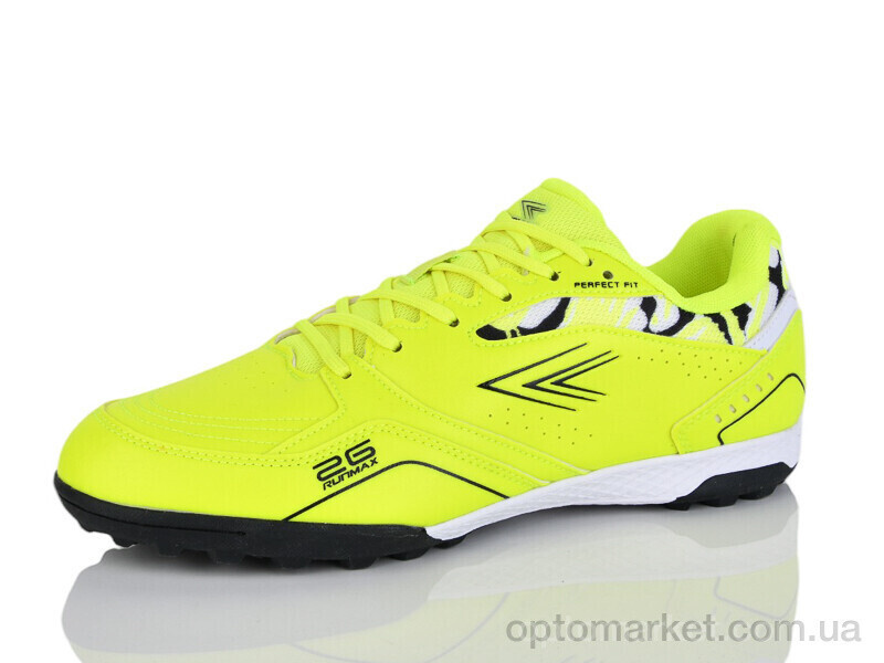 Купить Футбольне взуття чоловічі A1705-3 Runmax жовтий, фото 2