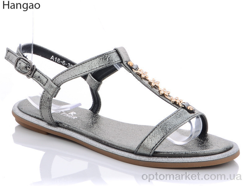 Купить Босоніжки жіночі A18-6 LR.Brother графіт, фото 2