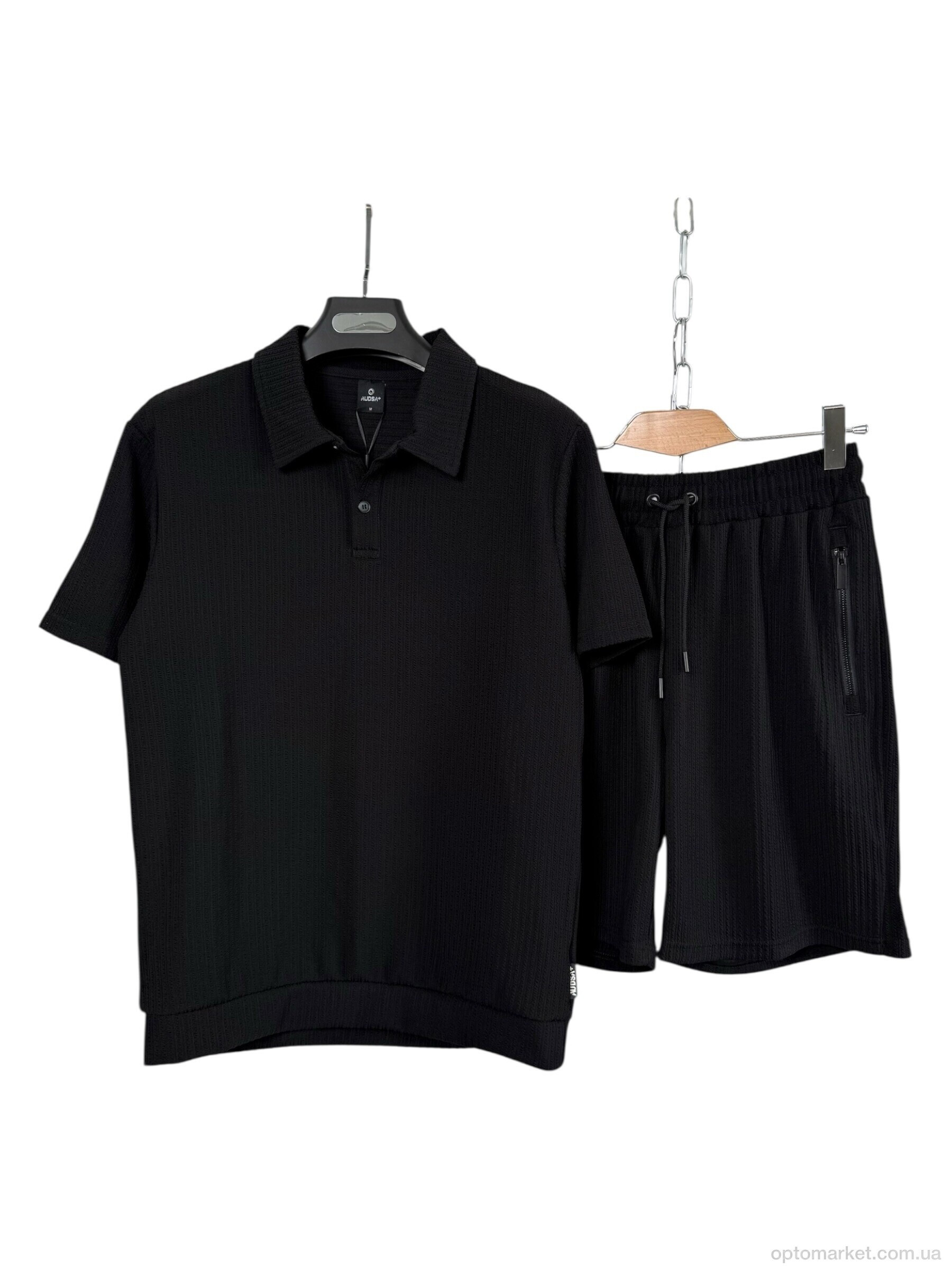 Купить Спортивний костюм чоловічі A186 black Audsa чорний, фото 2