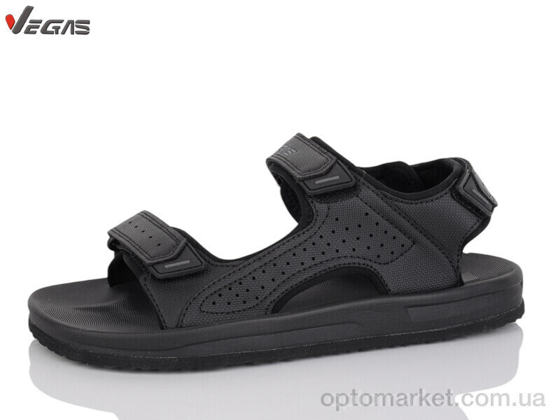 Купить Босоніжки чоловічі A212-1 Vegas чорний, фото 2