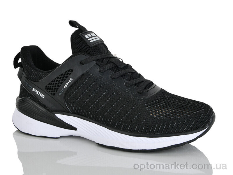 Купить Кросівки чоловічі A219-4 New Yike чорний, фото 3