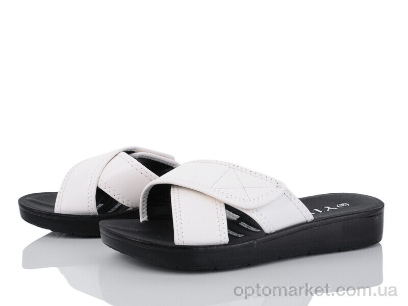 Купить Шльопанці жіночі A22-2 YiYi білий, фото 2