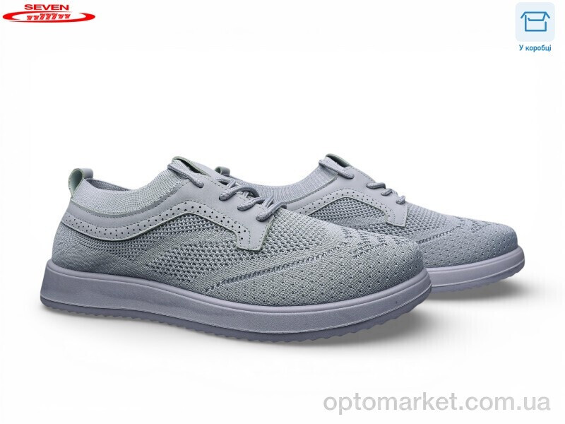 Купить Кросівки чоловічі A27-3 піна Seven сірий, фото 2