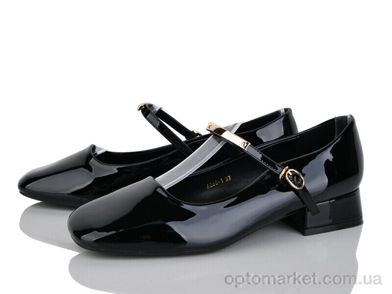 Купить Туфлі жіночі A280-1 Loretta чорний, фото 2