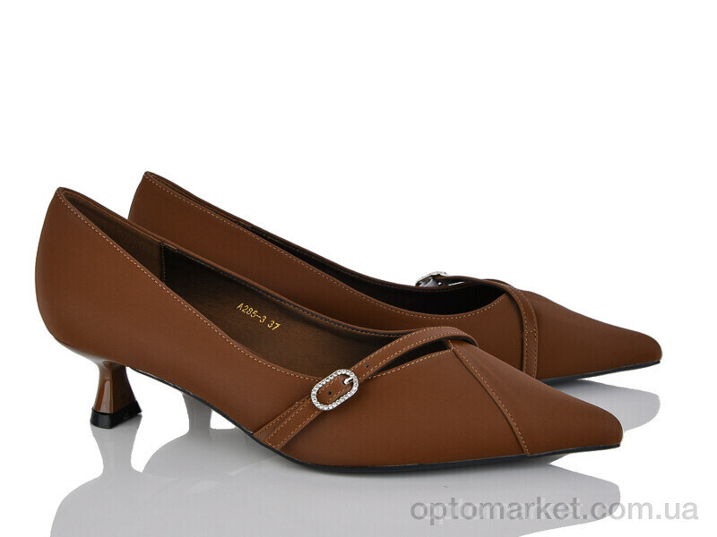 Купить Туфлі жіночі A285-3 Loretta коричневий, фото 2