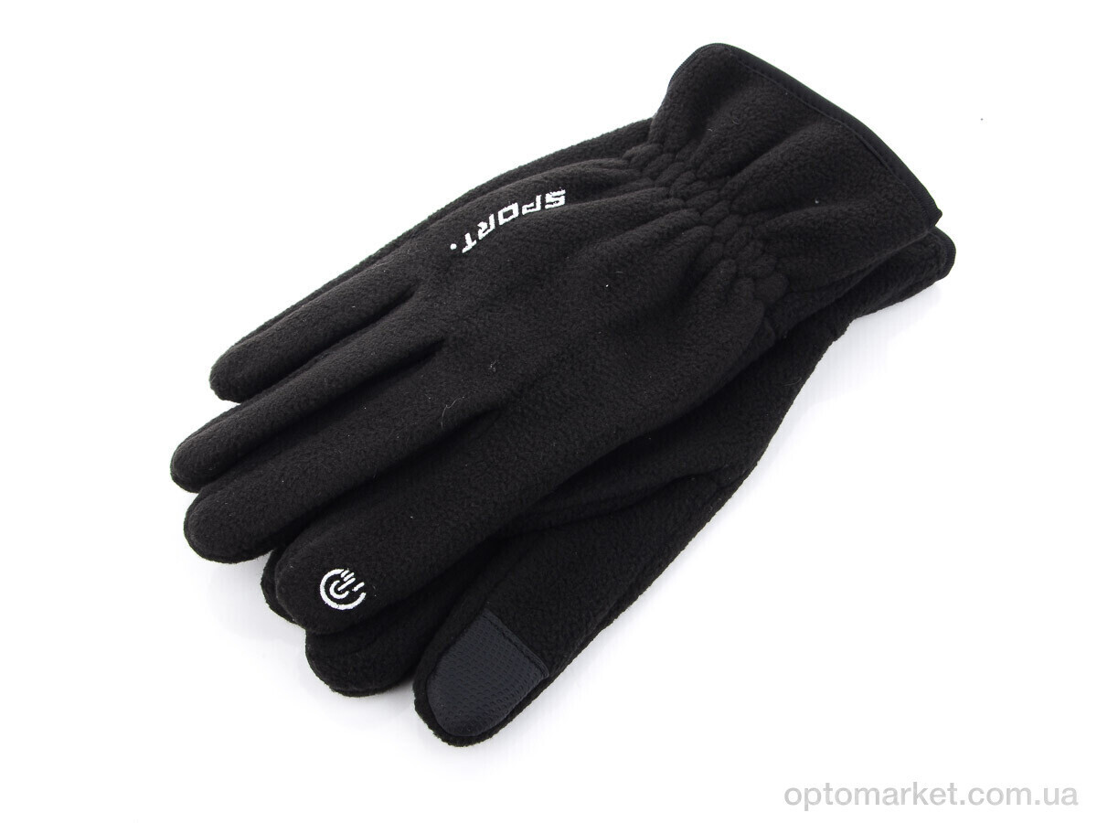 Купить Рукавички чоловічі A29-2M фліс Королева чорний, фото 2