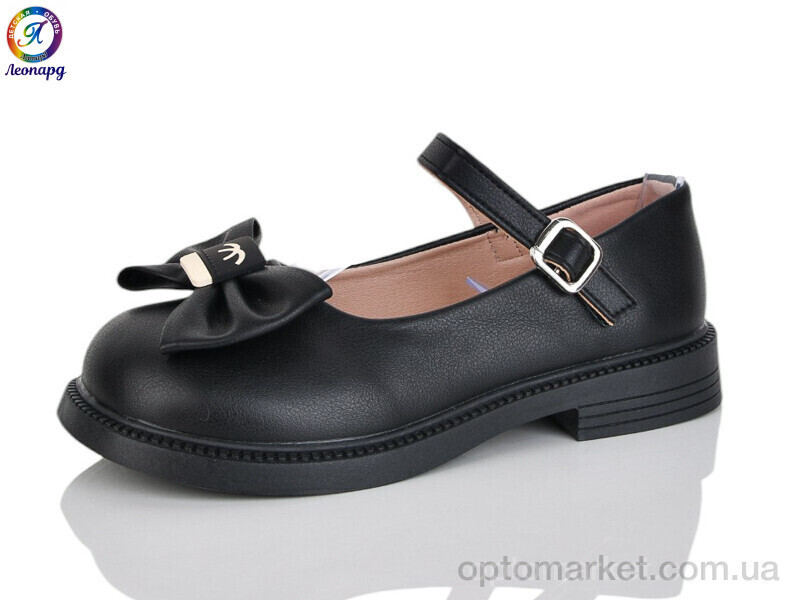 Купить Туфлі дитячі A3-13A Леопард чорний, фото 2