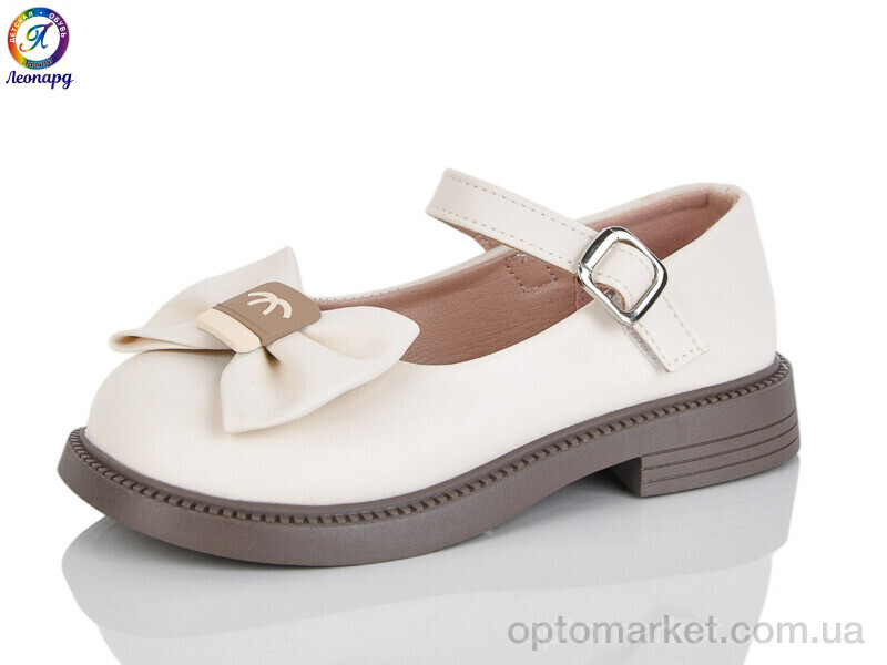 Купить Туфлі дитячі A3-13B Леопард бежевий, фото 2