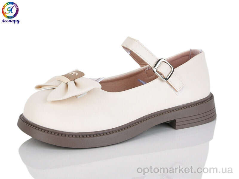 Купить Туфлі дитячі A3-1A Леопард бежевий, фото 2