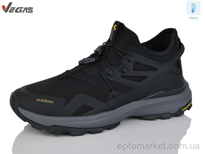 Купить Кросівки чоловічі A3159-8 термо Vegas чорний, фото 2
