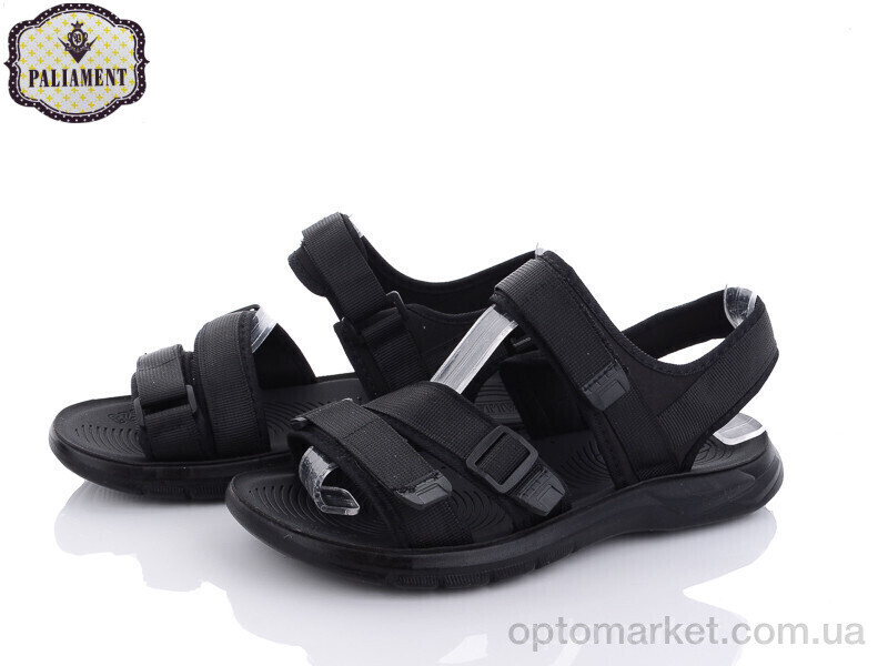 Купить Сандалі чоловічі A3302 Paliament чорний, фото 2