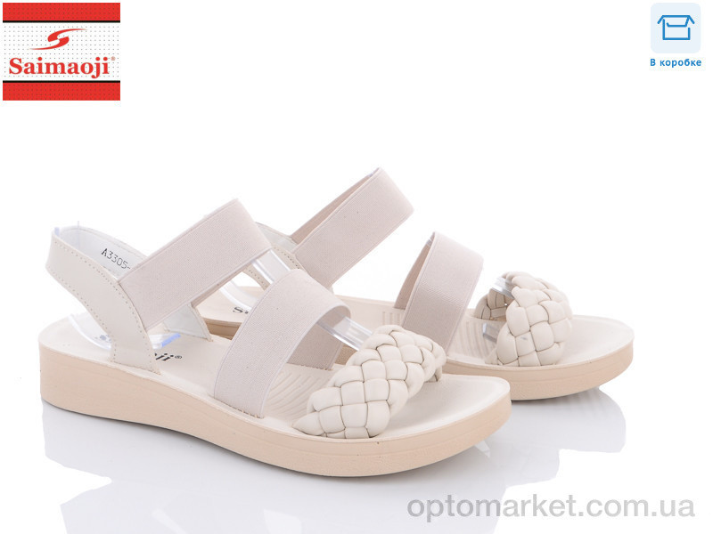 Купить Босоніжки жіночі A3305-6 Saimaoji бежевий, фото 2