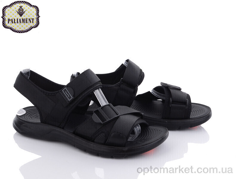 Купить Сандалі чоловічі A3308 Paliament чорний, фото 2
